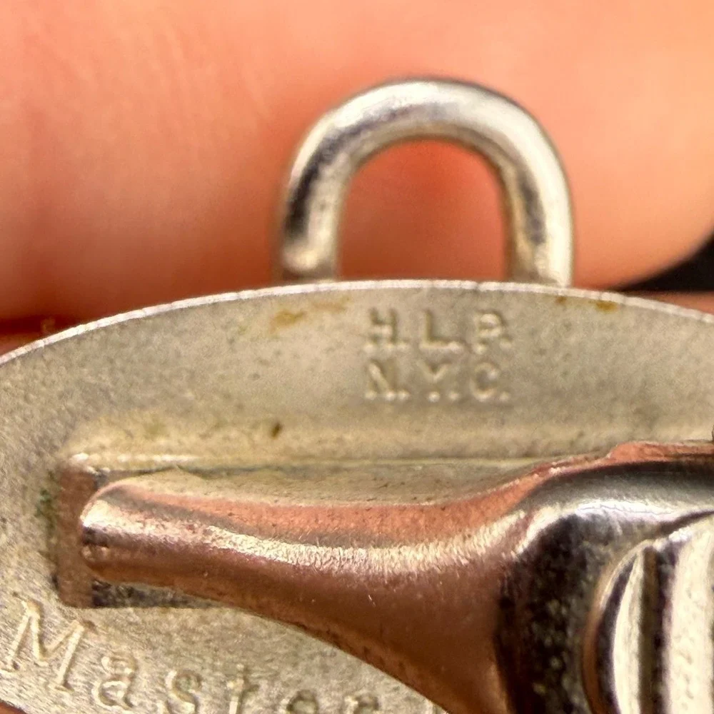 Vintage Master Lock‎  Tie Clip Silver Tone HLP NYC